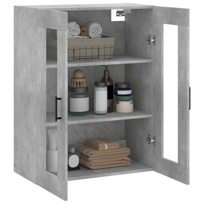 Mobile a Parete Grigio Cemento 69,5x34x90 cm - homemem39