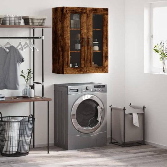 Mobile a Parete Rovere Fumo 69,5x34x90 cm - homemem39