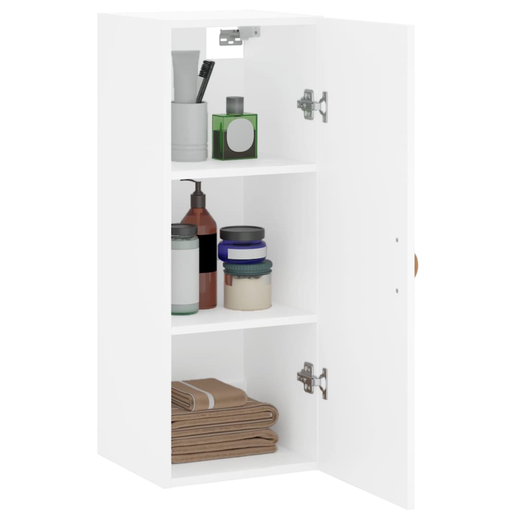 Mobile a Parete Bianco 34,5x34x90 cm - homemem39