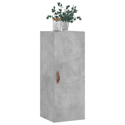 Mobile a Parete Grigio Cemento 34,5x34x90 cm