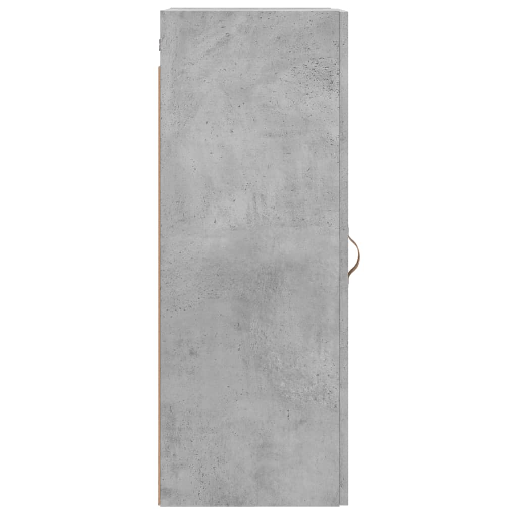 Mobile a Parete Grigio Cemento 34,5x34x90 cm