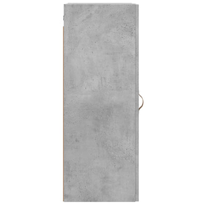 Mobile a Parete Grigio Cemento 34,5x34x90 cm