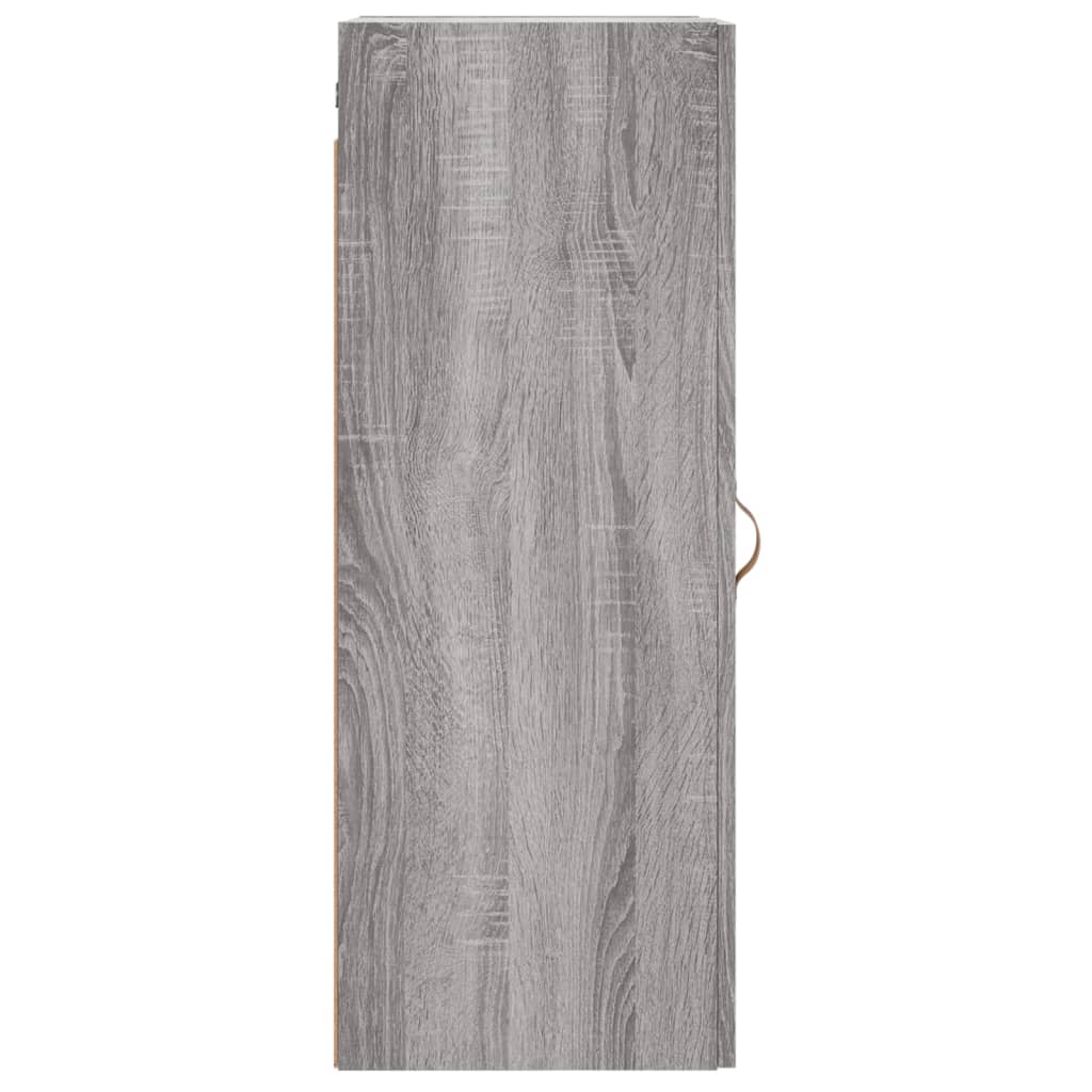 Mobile a Parete Grigio Sonoma 34,5x34x90 cm