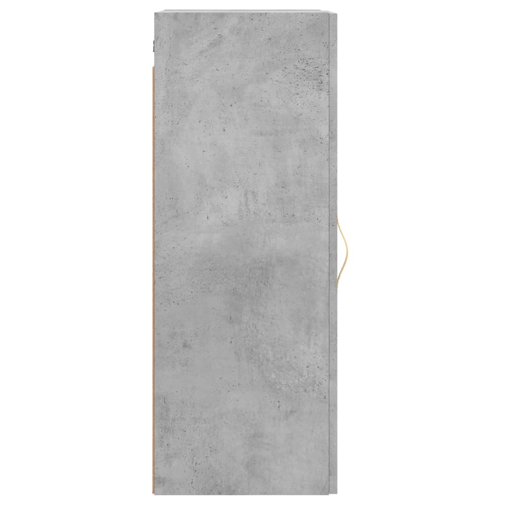 Mobile a Parete Grigio Cemento 34,5x34x90 cm