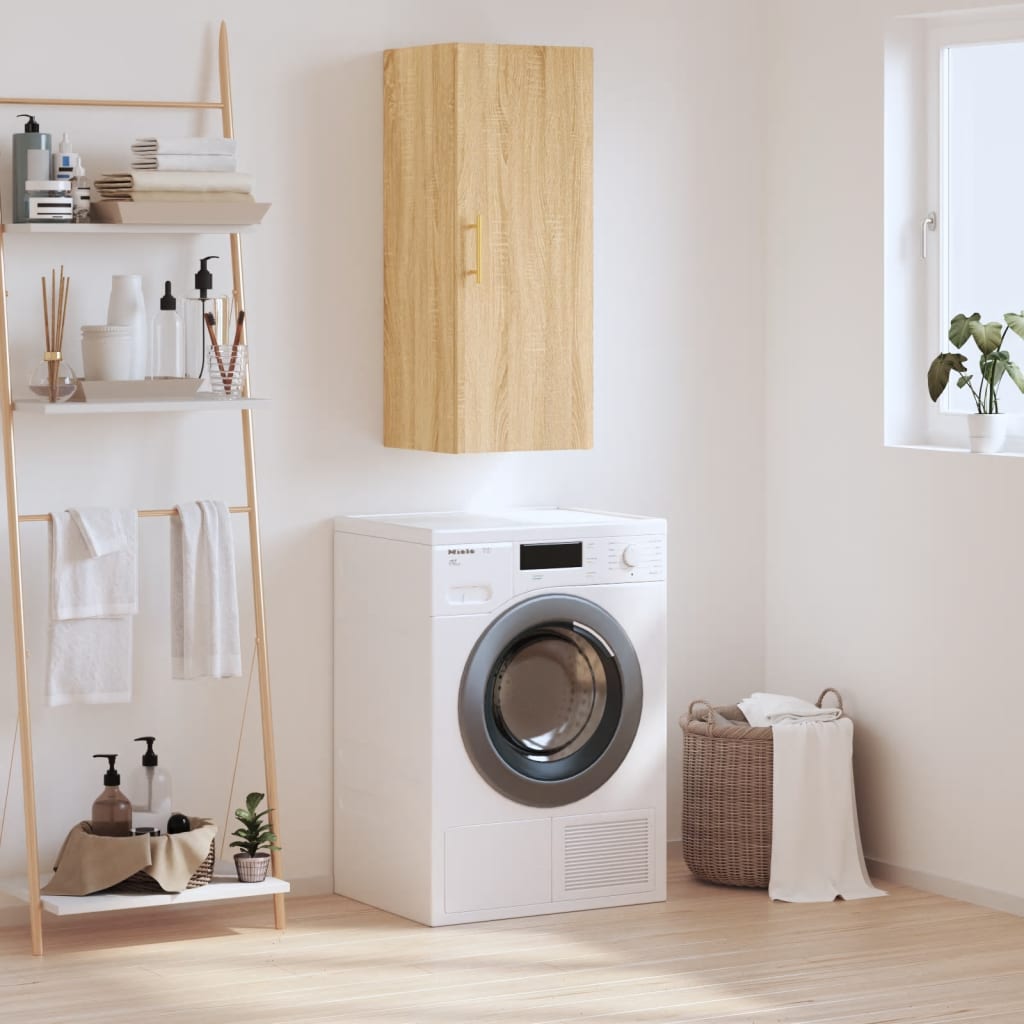 Mobile a Parete Rovere Sonoma 34,5x34x90 cm - homemem39