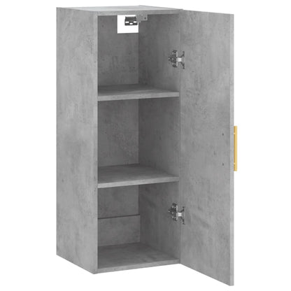 Mobile a Parete Grigio Cemento 34,5x34x90 cm | homemem39