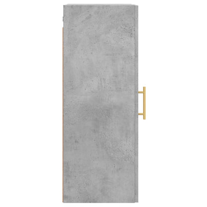 Mobile a Parete Grigio Cemento 34,5x34x90 cm | homemem39