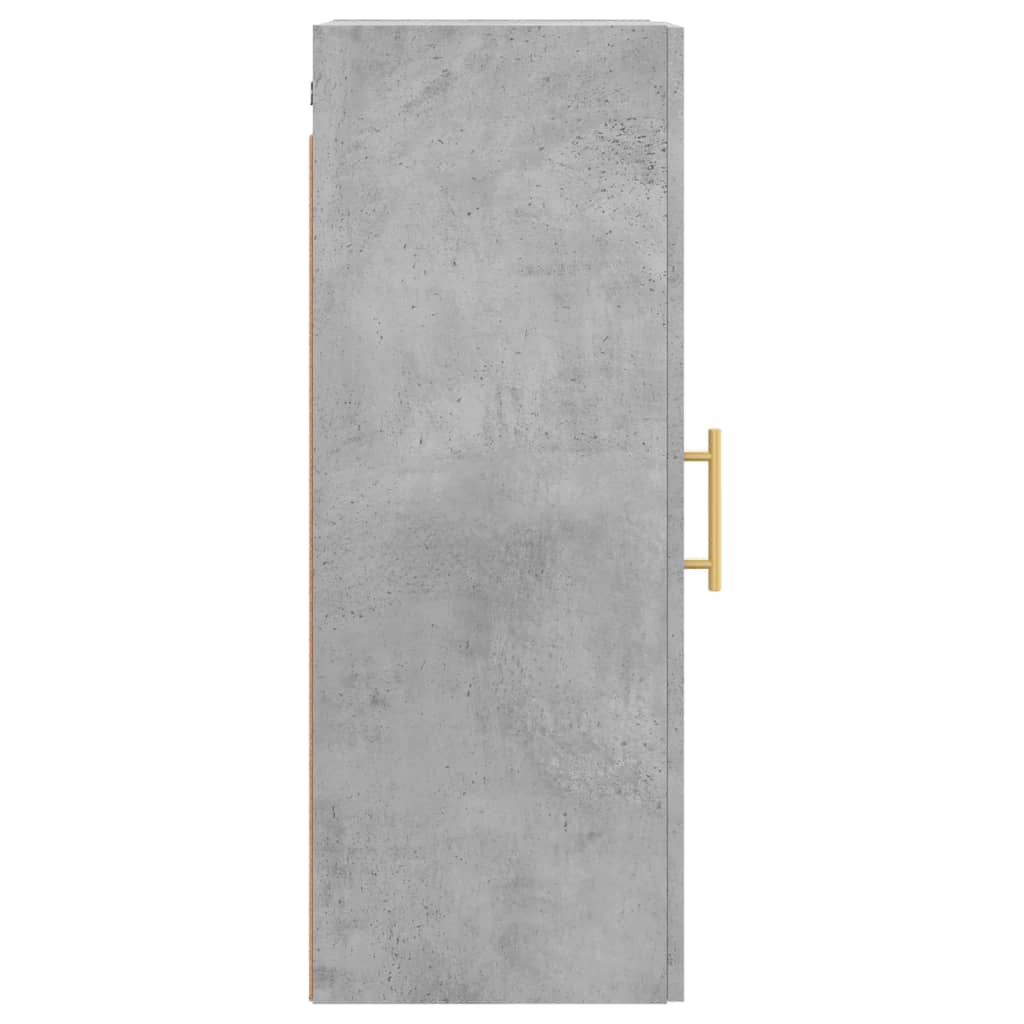 Mobile a Parete Grigio Cemento 34,5x34x90 cm - homemem39