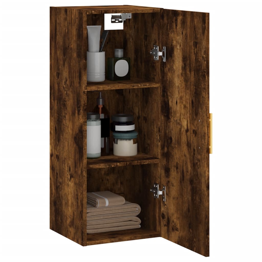 Mobile a Parete Rovere Fumo 34,5x34x90 cm