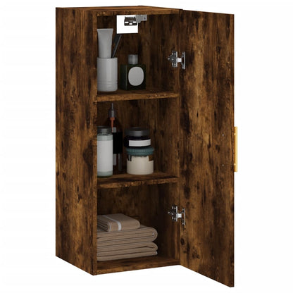 Mobile a Parete Rovere Fumo 34,5x34x90 cm