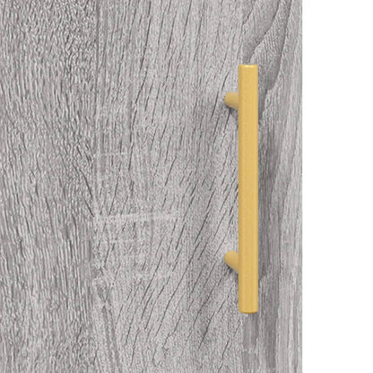 Mobile a Parete Grigio Sonoma 34,5x34x90 cm