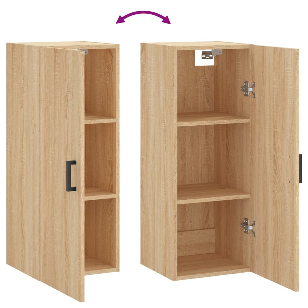 Mobile a Parete Rovere Sonoma 34,5x34x90 cm | homemem39