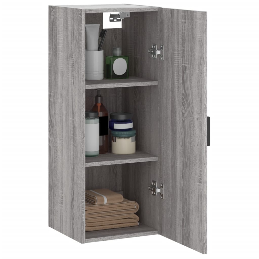 Mobile a Parete Grigio Sonoma 34,5x34x90 cm - homemem39