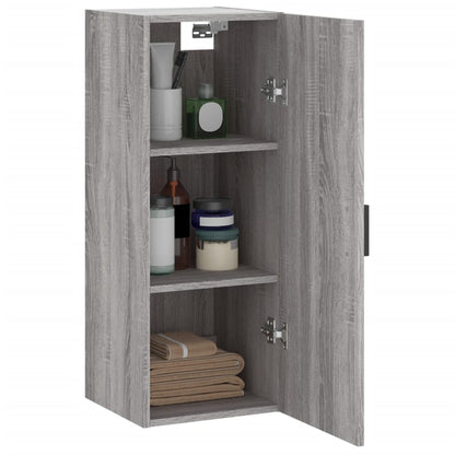 Mobile a Parete Grigio Sonoma 34,5x34x90 cm - homemem39