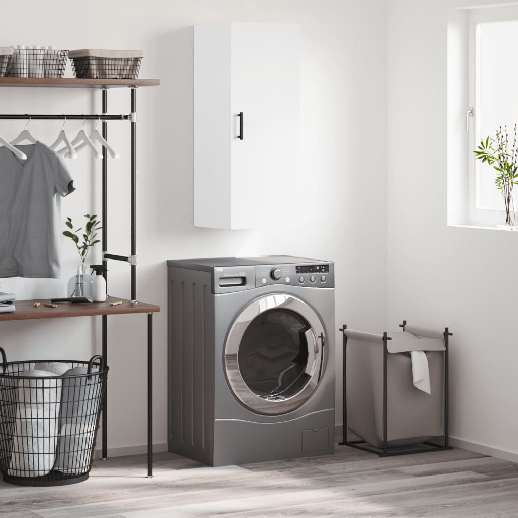 Mobile a Parete Bianco 34,5x34x90 cm - homemem39