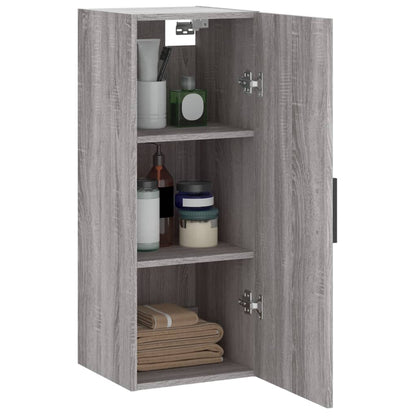 Mobile a Parete Grigio Sonoma 34,5x34x90 cm - homemem39