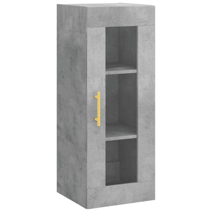 Mobile a Parete Grigio Cemento 34,5x34x90 cm - homemem39