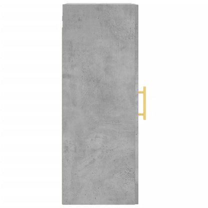 Mobile a Parete Grigio Cemento 34,5x34x90 cm - homemem39