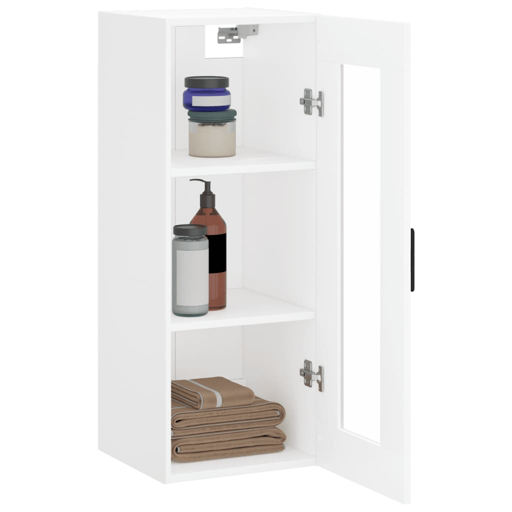 Mobile a Parete Bianco 34,5x34x90 cm | homemem39