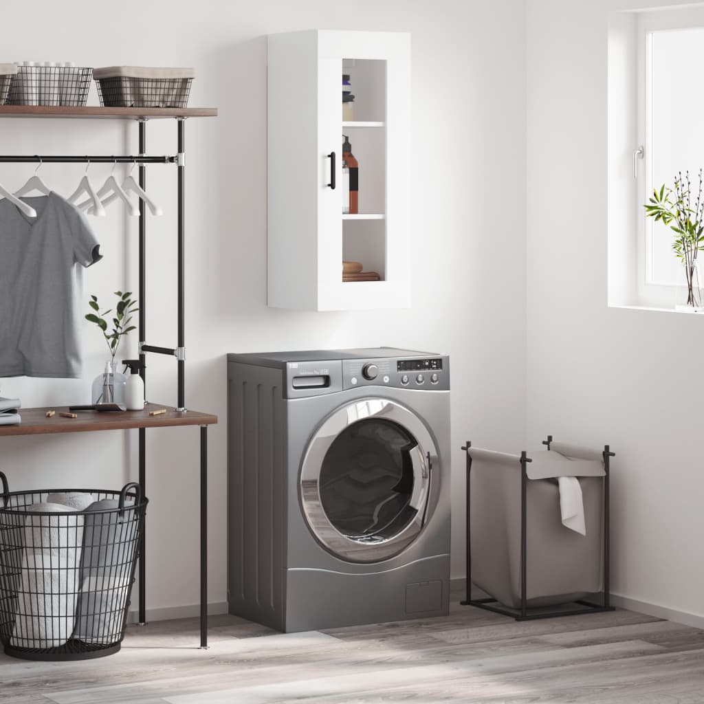 Mobile a Parete Bianco 34,5x34x90 cm | homemem39