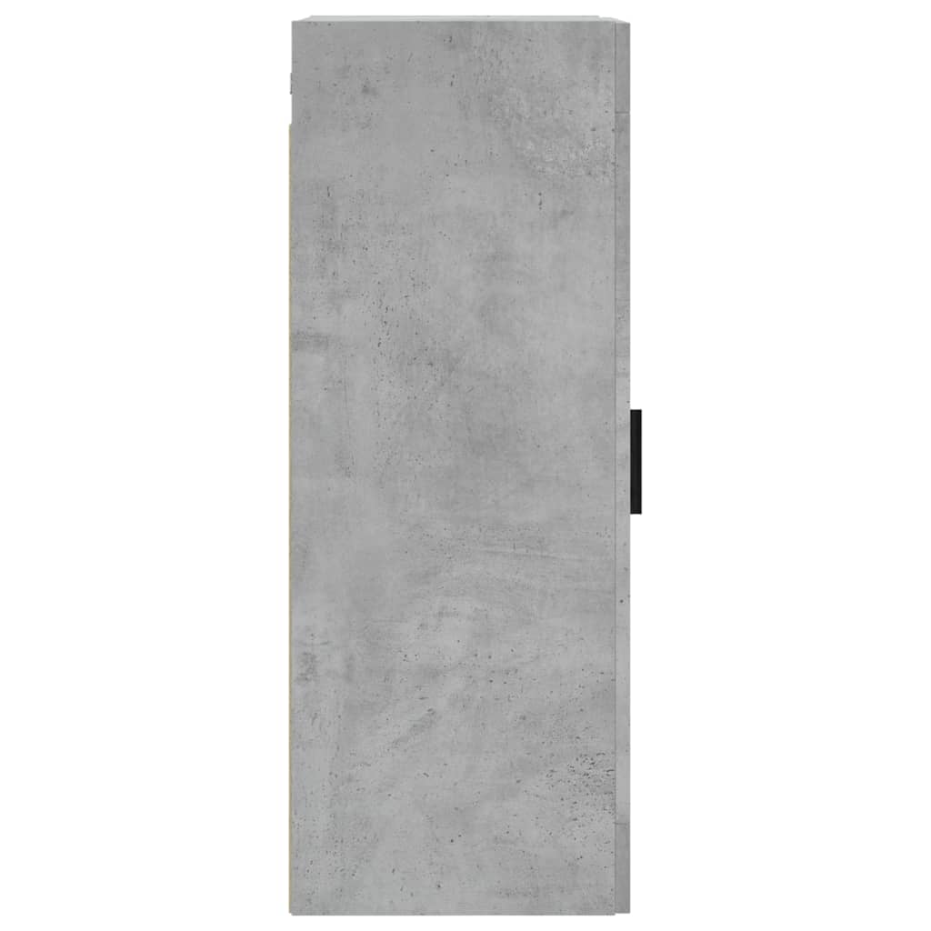 Mobile a Parete Grigio Cemento 34,5x34x90 cm