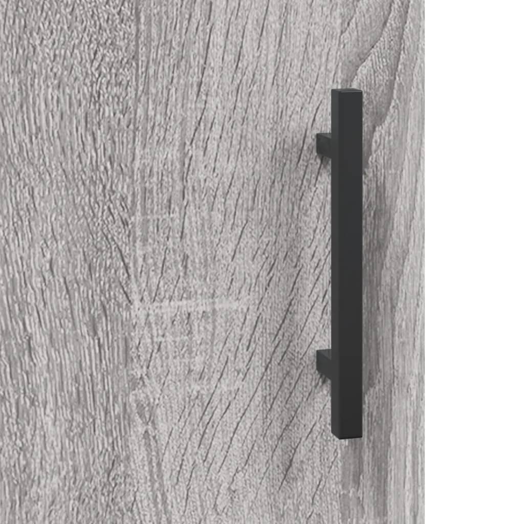 Mobile a Parete Grigio Sonoma 34,5x34x90 cm