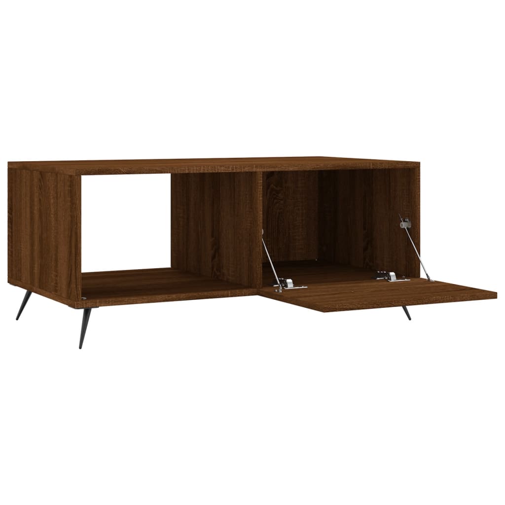 Tavolino da Salotto Rovere Marrone 90x50x40cm Legno Multistrato | homemem39