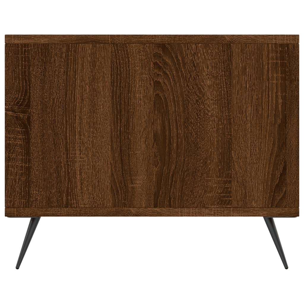 Tavolino da Salotto Rovere Marrone 90x50x40cm Legno Multistrato
