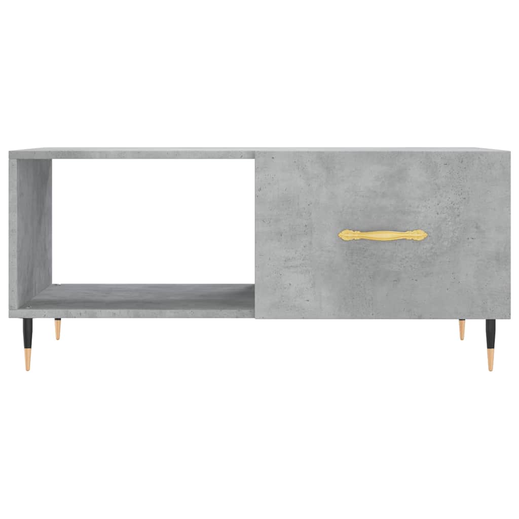 Tavolino da Salotto Grigio Cemento 90x50x40cm Legno Multistrato | homemem39