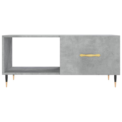 Tavolino da Salotto Grigio Cemento 90x50x40cm Legno Multistrato | homemem39