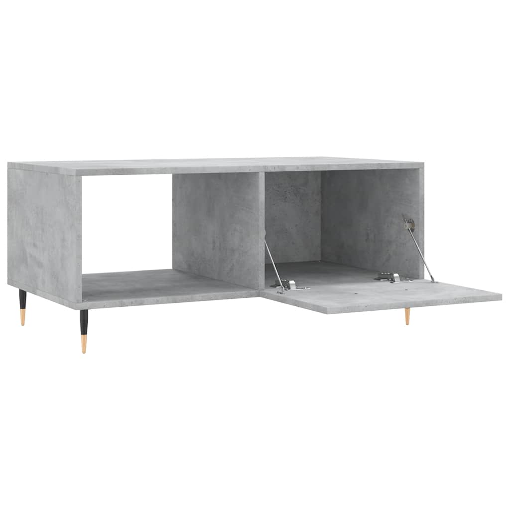 Tavolino da Salotto Grigio Cemento 90x50x40cm Legno Multistrato | homemem39