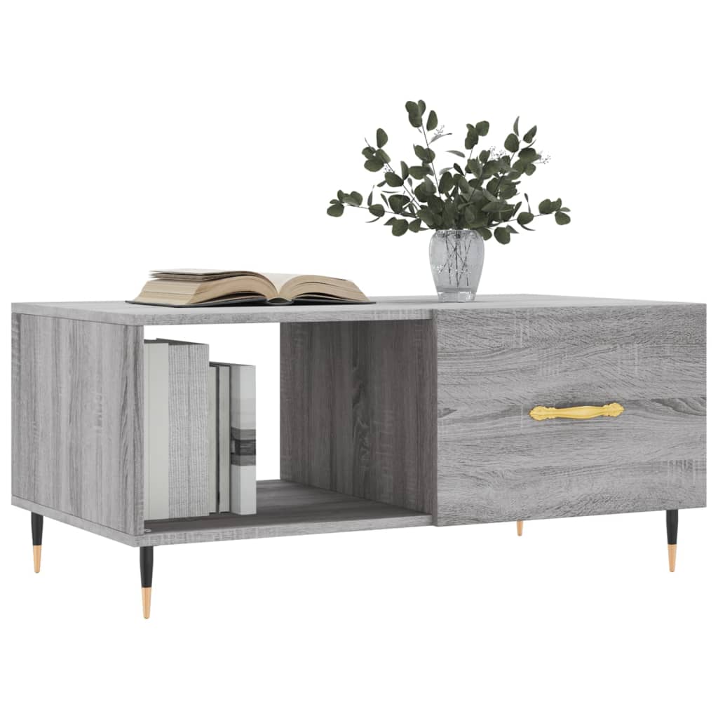 Tavolino da Salotto Grigio Sonoma 90x50x40 cm Legno Multistrato | homemem39