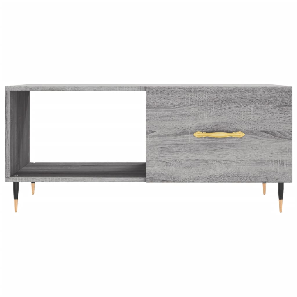 Tavolino da Salotto Grigio Sonoma 90x50x40 cm Legno Multistrato | homemem39