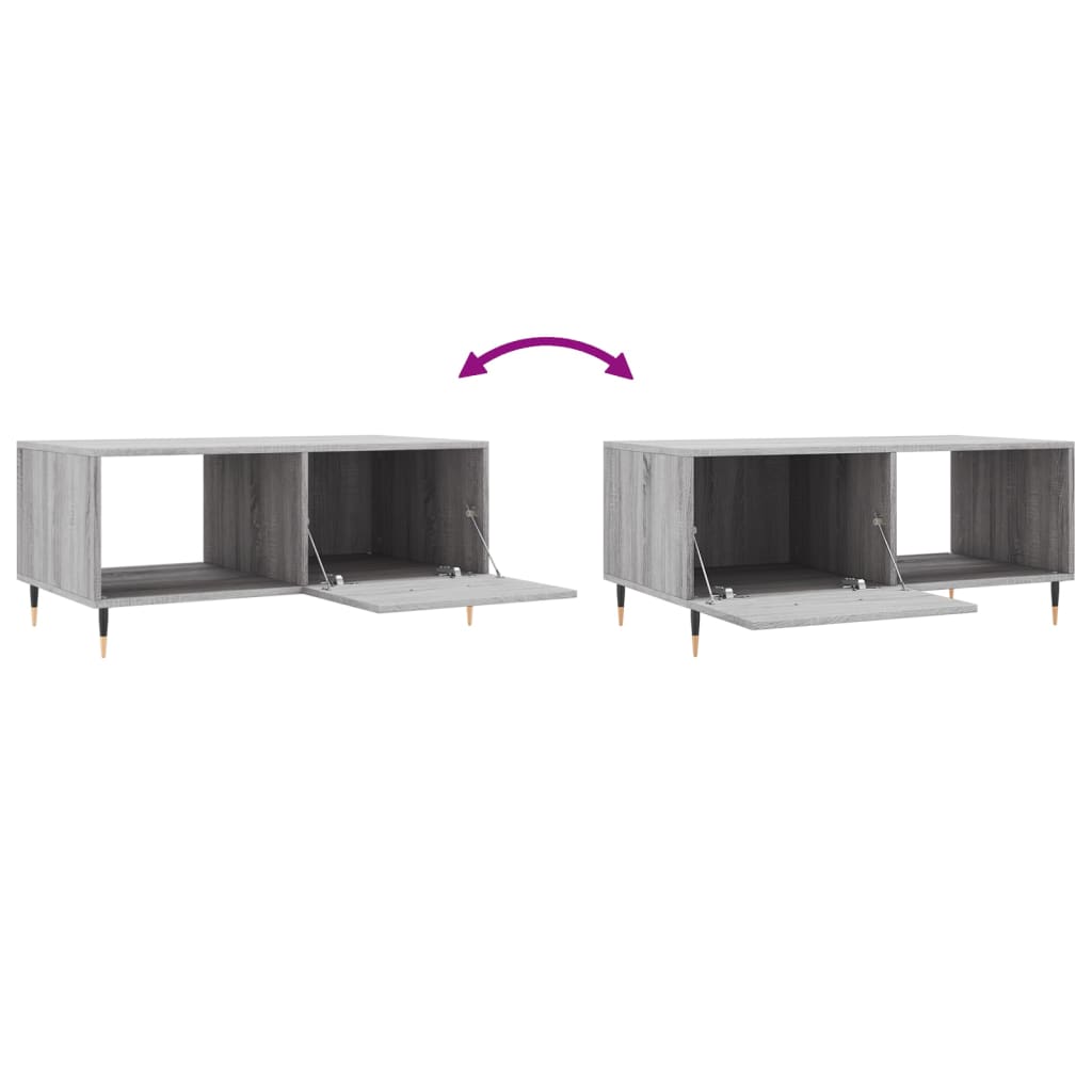 Tavolino da Salotto Grigio Sonoma 90x50x40 cm Legno Multistrato | homemem39
