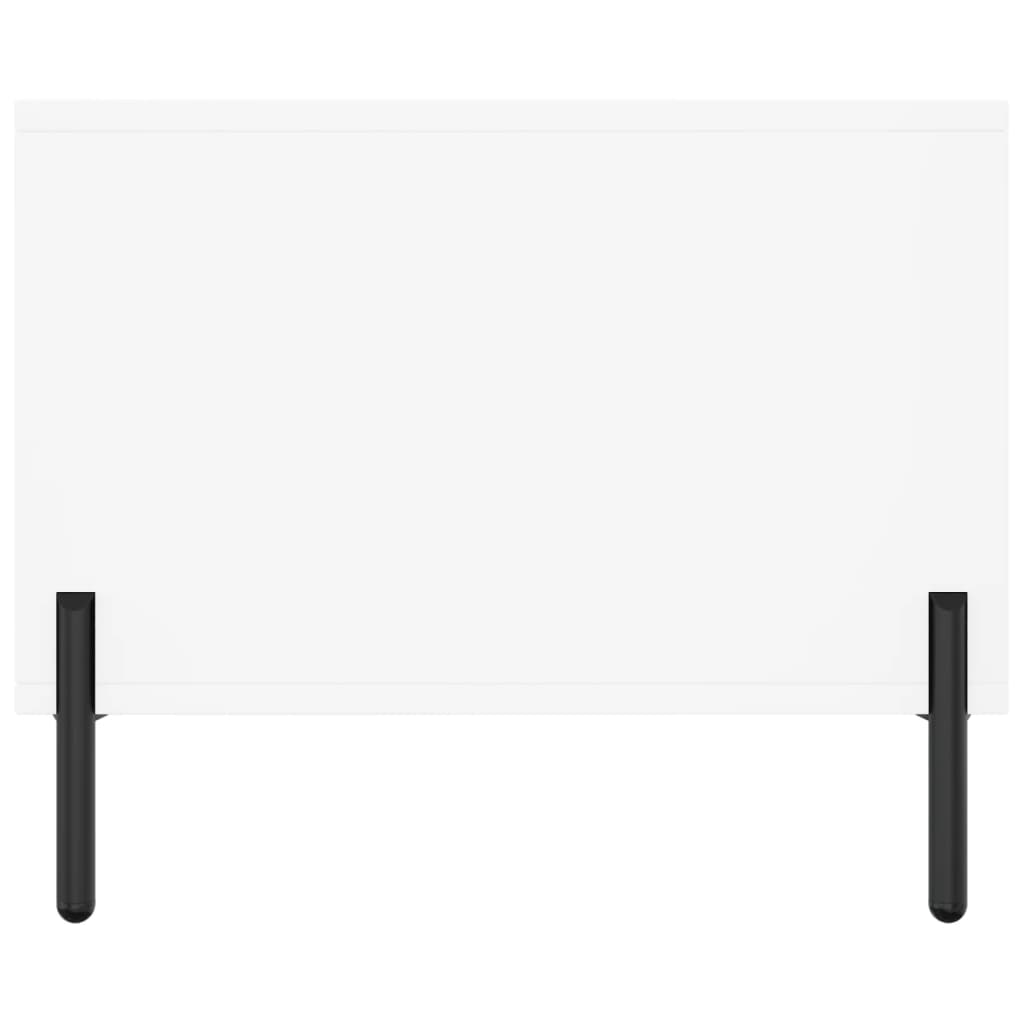 Tavolino da Salotto Bianco 90x50x40 cm in Legno Multistrato | homemem39