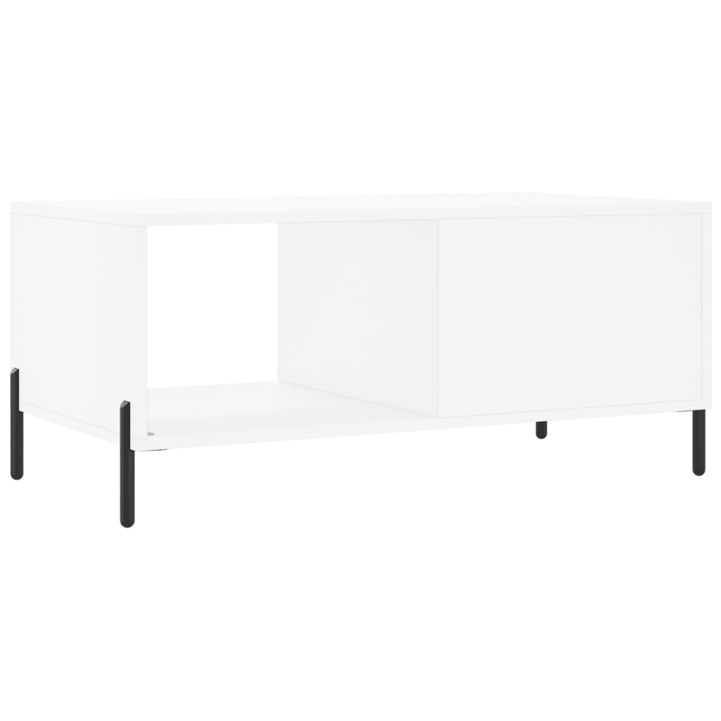 Tavolino da Salotto Bianco 90x50x40 cm in Legno Multistrato | homemem39