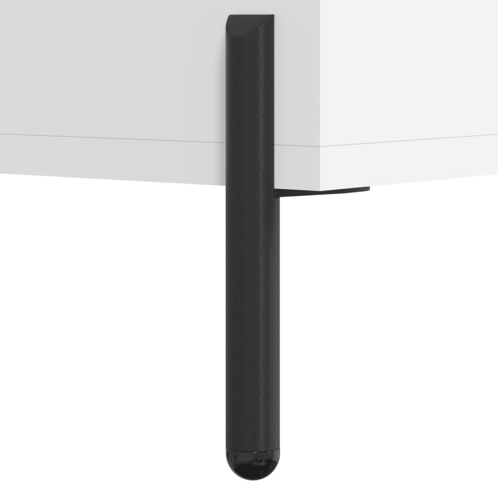 Tavolino da Salotto Bianco 90x50x40 cm in Legno Multistrato | homemem39