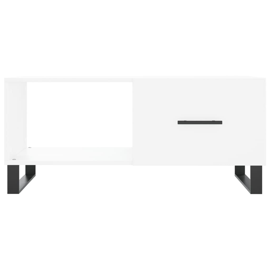 Tavolino da Salotto Bianco 90x50x40 cm in Legno Multistrato | homemem39