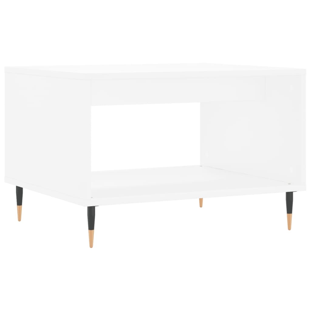 Tavolino da Salotto Bianco 60x50x40 cm in Legno Multistrato | homemem39