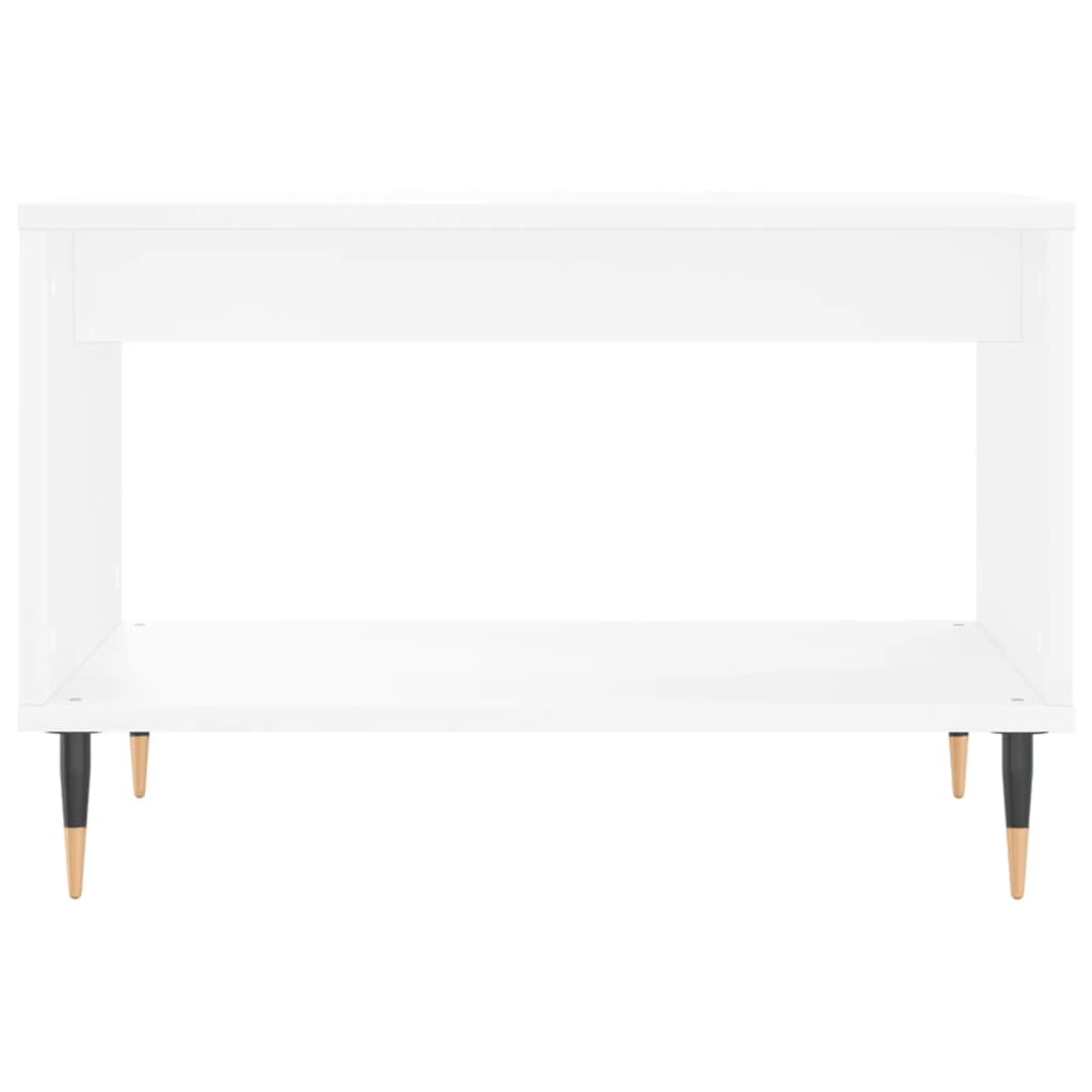 Tavolino da Salotto Bianco 60x50x40 cm in Legno Multistrato