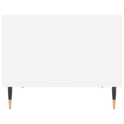 Tavolino da Salotto Bianco 60x50x40 cm in Legno Multistrato | homemem39