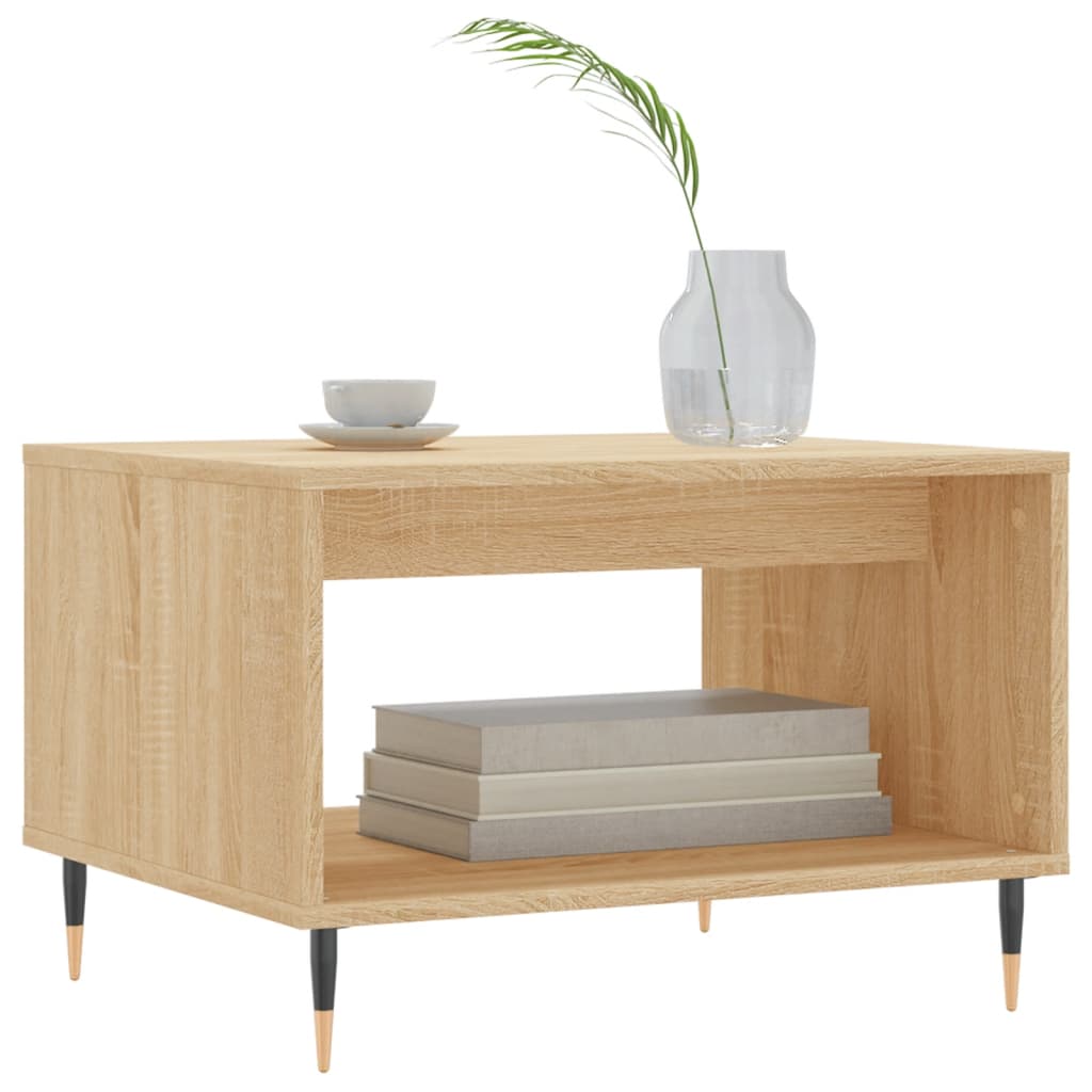 Tavolino da Salotto Rovere Sonoma 60x50x40 cm Legno Multistrato | homemem39