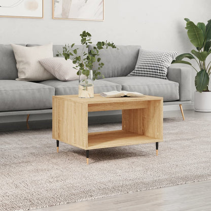 Tavolino da Salotto Rovere Sonoma 60x50x40 cm Legno Multistrato | homemem39