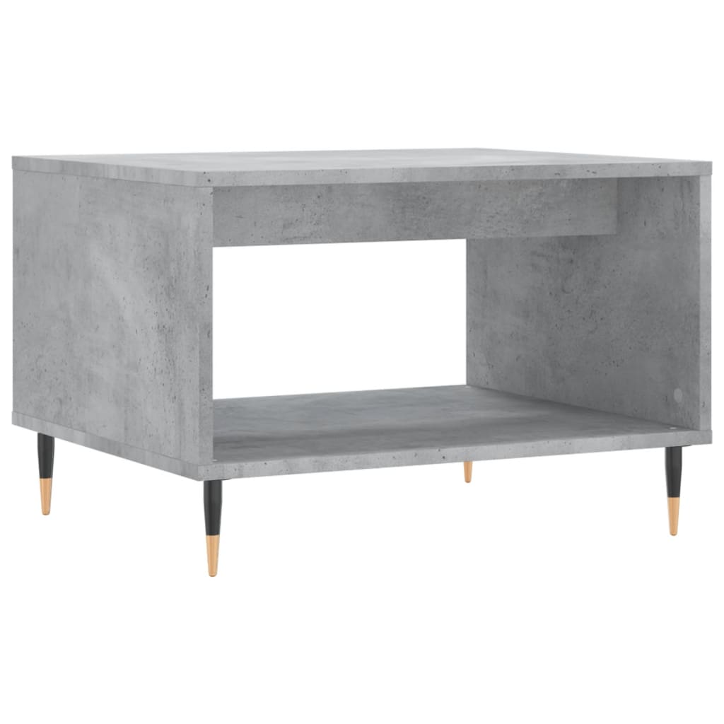 Tavolino da Salotto Grigio Cemento 60x50x40cm Legno Multistrato | homemem39