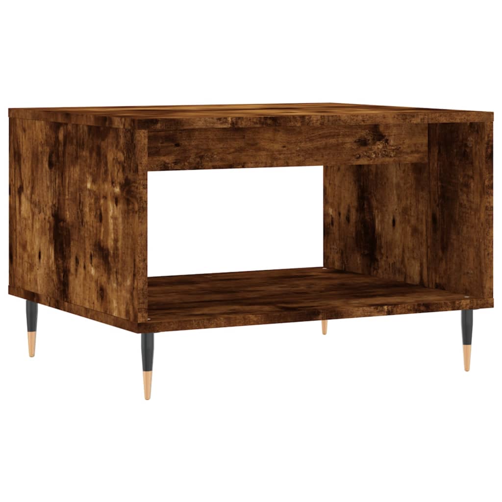 Tavolino da Salotto Rovere Fumo 60x50x40 cm Legno Multistrato | homemem39