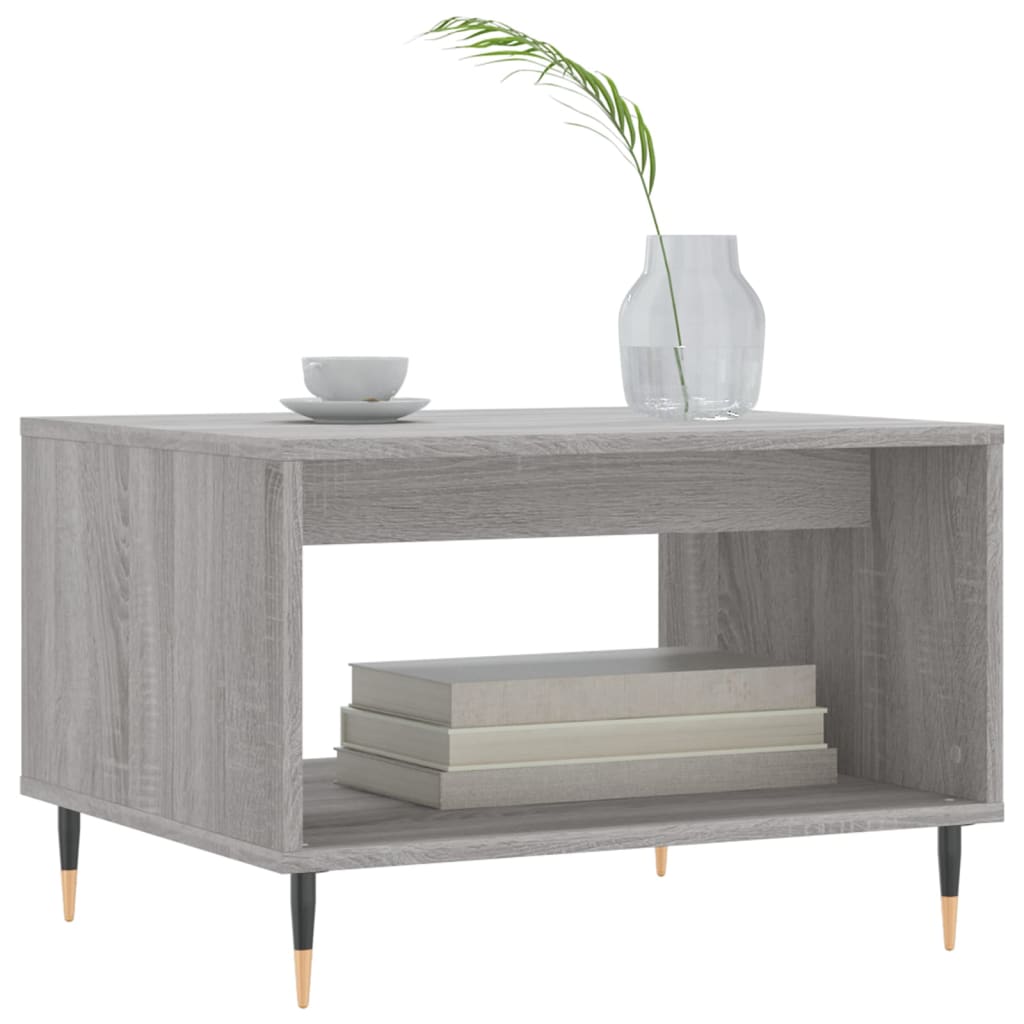 Tavolino da Salotto Grigio Sonoma 60x50x40 cm Legno Multistrato | homemem39