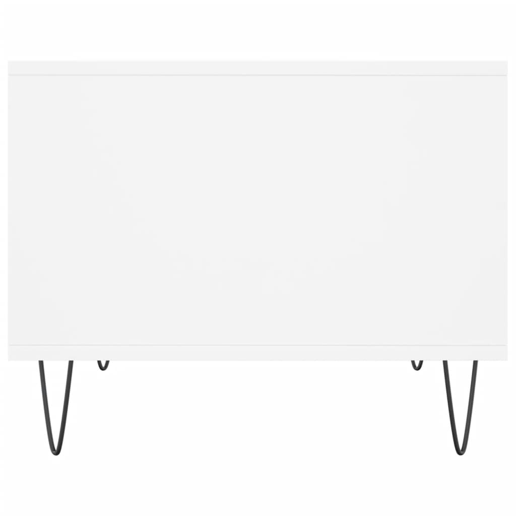 Tavolino da Salotto Bianco 60x50x40 cm in Legno Multistrato | homemem39