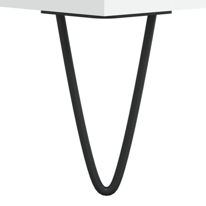 Tavolino da Salotto Bianco 60x50x40 cm in Legno Multistrato | homemem39