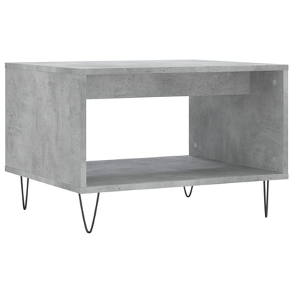 Tavolino da Salotto Grigio Cemento 60x50x40cm Legno Multistrato | homemem39