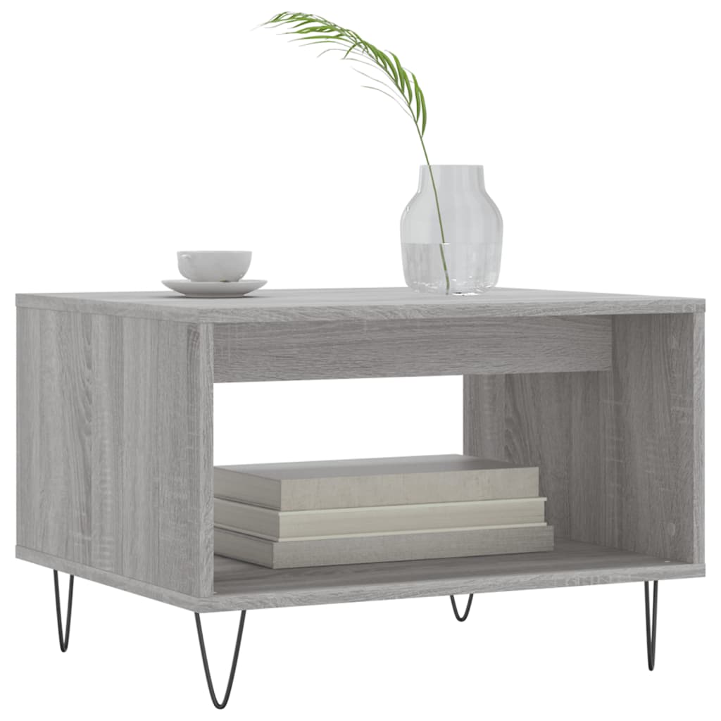 Tavolino da Salotto Grigio Sonoma 60x50x40 cm Legno Multistrato | homemem39
